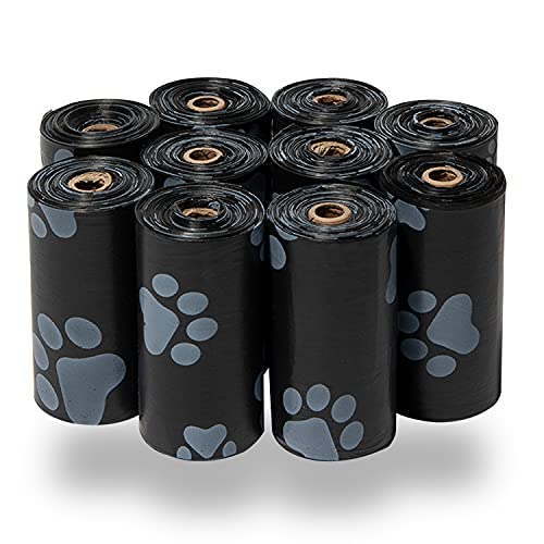 Best Pet Supplies Dog Poop Bags Rip-Resistant and Doggie Waste Bag Refills with d2w Controlled-Life Plastic Technology 